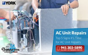 Top 5 Signs it's Time for AC Unit Repairs